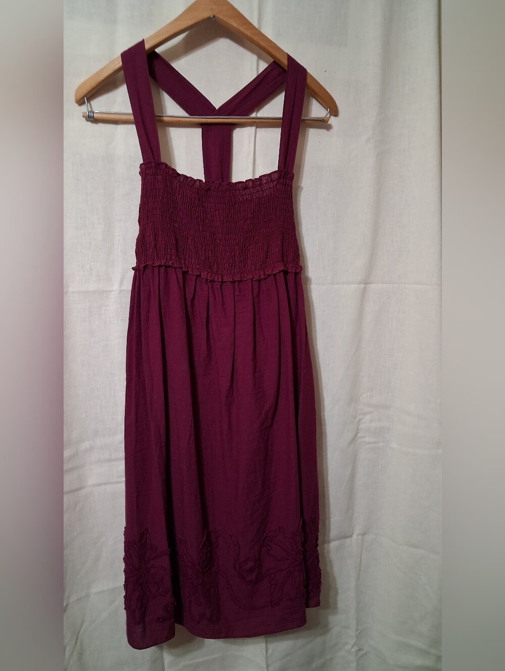 Max Studio Nwt Magenta Racerback Sundress Coquette Boho